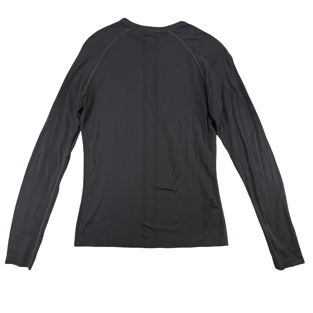 FIGS Womens Seamless Long Sleeve Underscrub Top Black Athletic‎ Medical Base M